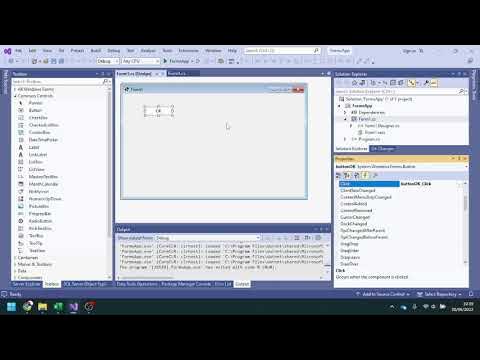 04 - A-level Computer Science NEA - C# Buttons in Visual Studio - YouTube