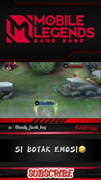 SI BOTAK EMOSI🤣 #shorts #mobilelegends
