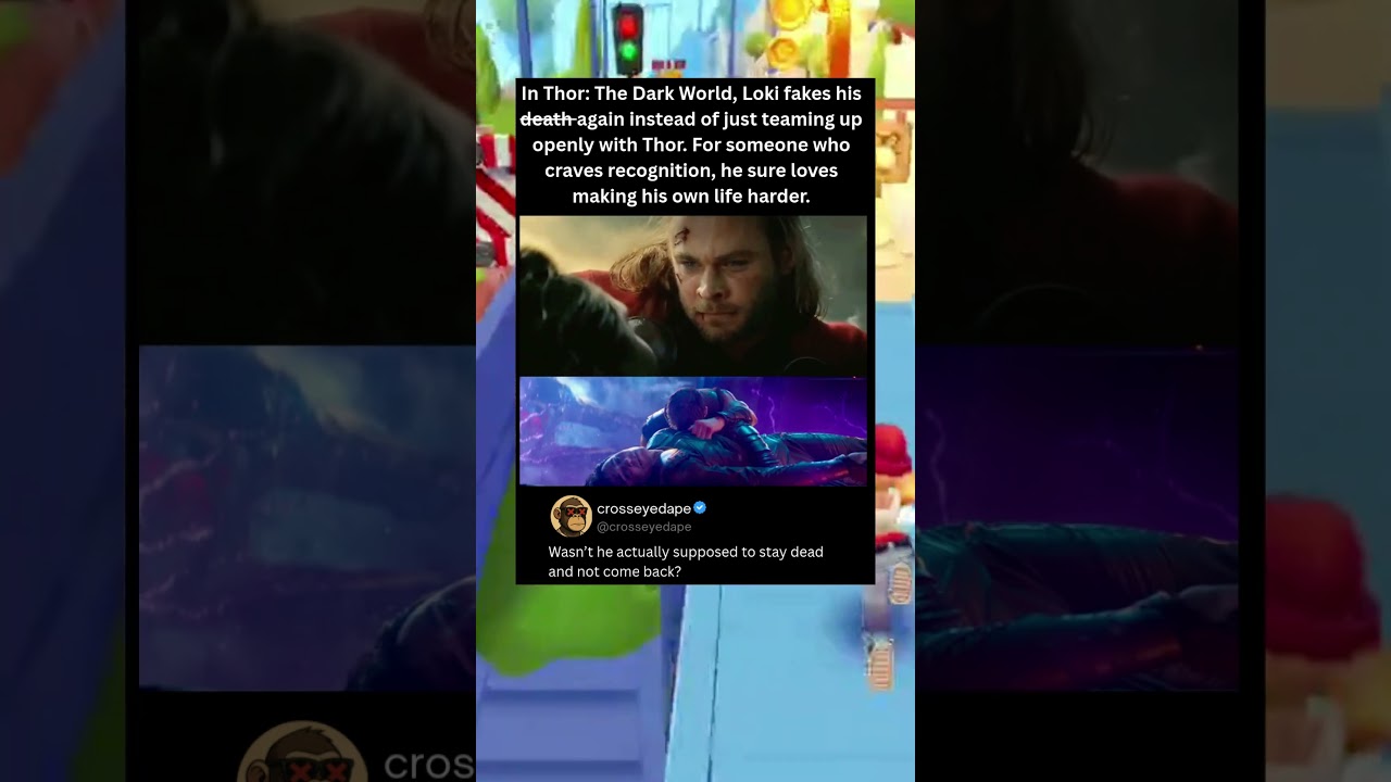 In Thor: The Dark World, Loki fakes his death again instead of just teaming up openly with Thor