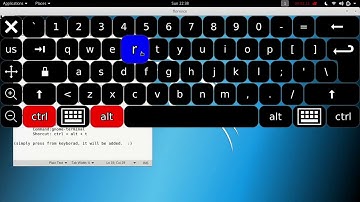 shortcut key for terminal in Kali Linux 2018.1