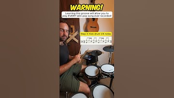 🥁 Latin-pop DRUM GROOVE tutorial!  Beginner Drum Lesson #shorts #drumlessons #drumgroove