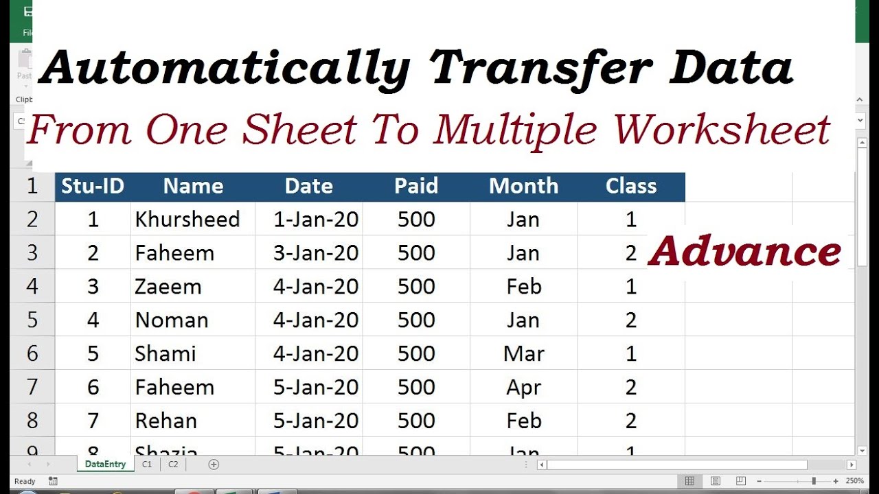 How To Pull Data From Multiple Excel Worksheets