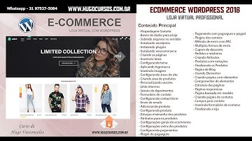 Loja Virtual Wordpress 2018 - Aula 01 - E Commerce Completo
