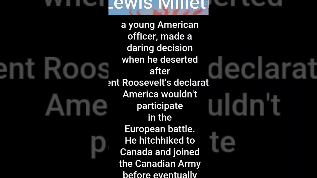 U.S Army Deserter That Became a Hero Army Col. Lewis Millett Sr. 