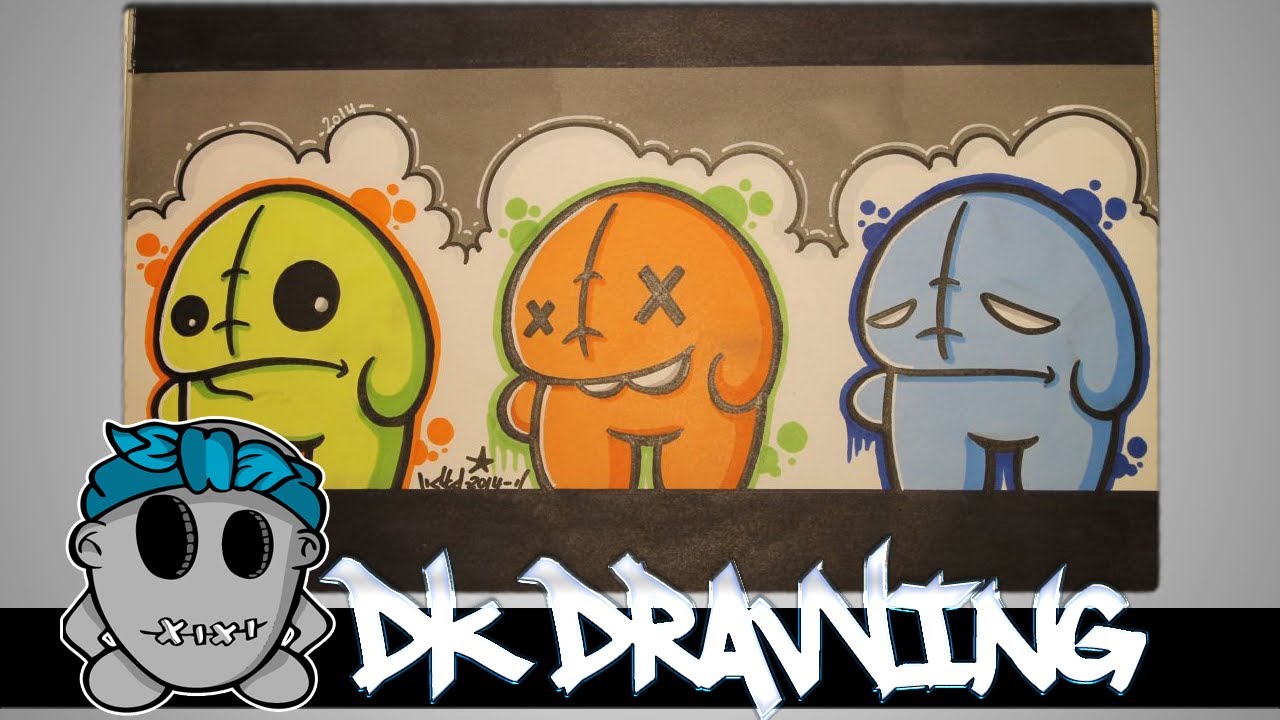 How To Draw A Graffiti Cartoon Character