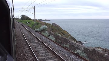 Onboard an IE 8300 Class Dart Train - Killiney - Dalkey, Dublin