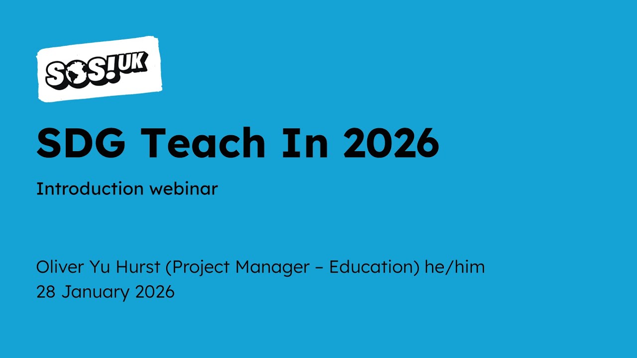 2026 Sustainable Development Goals Teach In introduction webinar