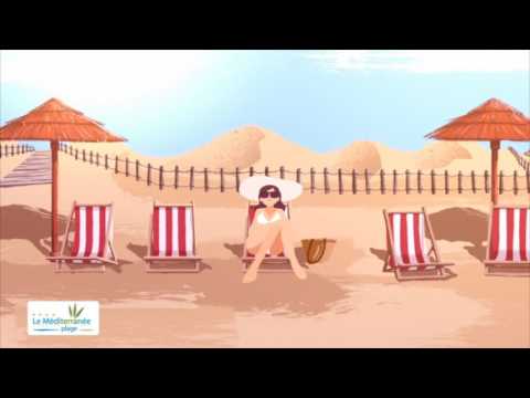 Dessin Animé du Camping Méditerranée Plage (Vias)