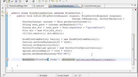 [16장 서블릿에서의 파일 입출력과 전송, JDBC] 2. 파일 전송과 관련 패키지