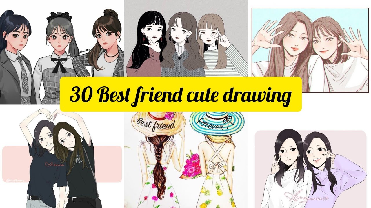 Bff Picture To Draw Background Images, HD Pictures and Wallpaper For Free  Download | Pngtree