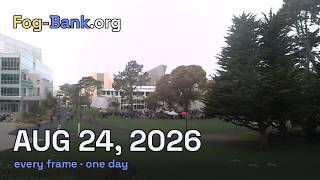 FogCam timelapse for Monday, August 24, 2026
