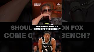 Is it time for Mitch Johnson to switch it up and have De'Aaron Fox come off the bench? 🤔
