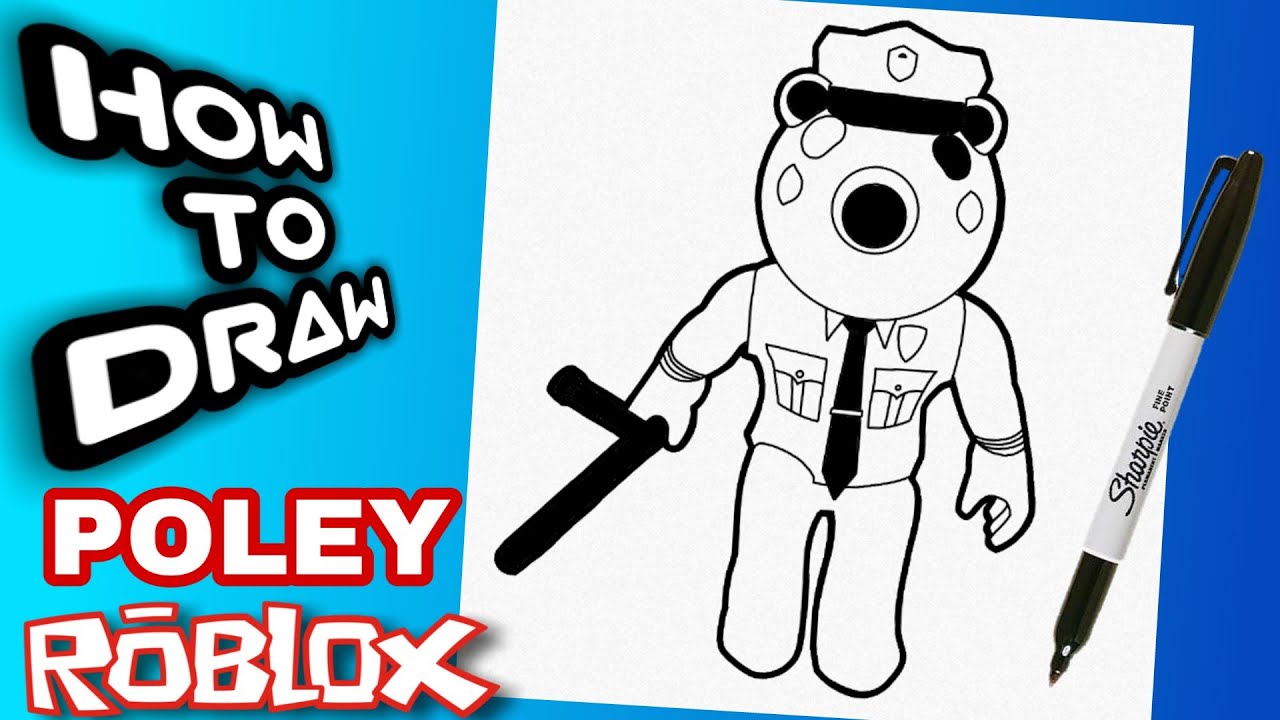 Poley Piggy Roblox para colorir