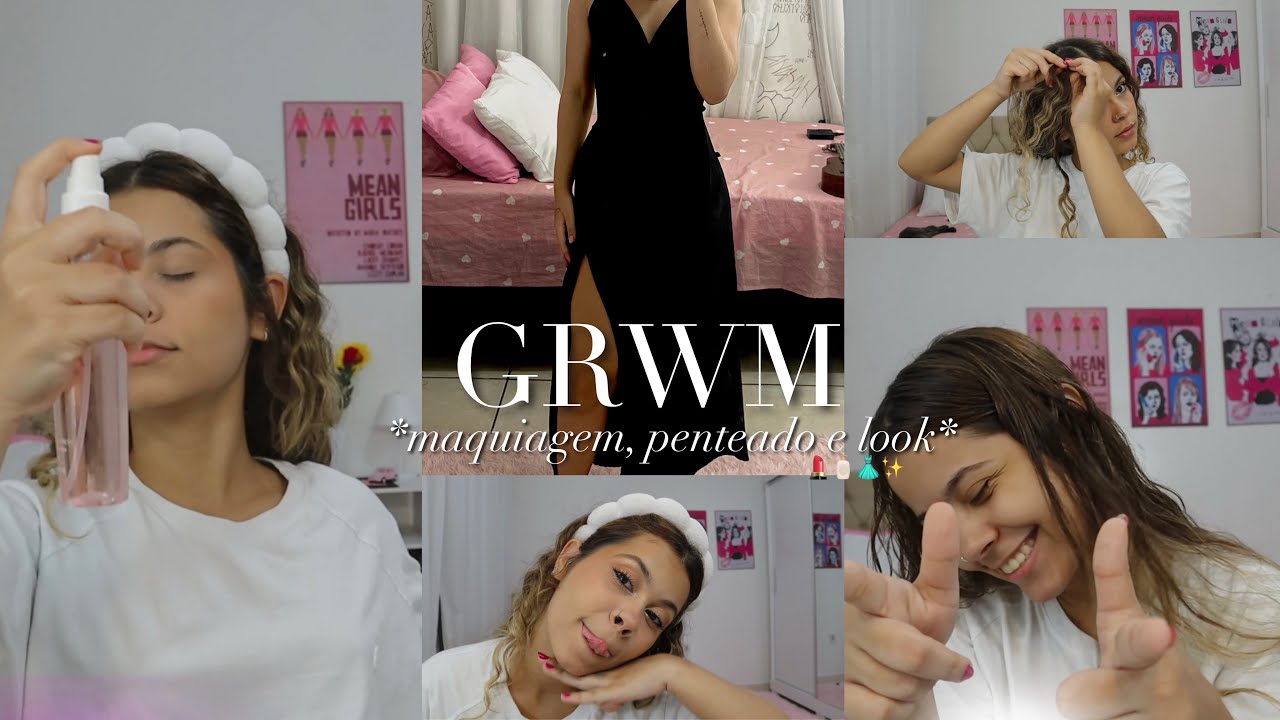 arrume-se comigo (teste) *cabelo, maquiagem, e look*✨💄