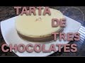 Pastel de tres chocolates