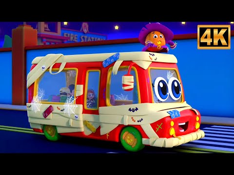 Wheels On The Bus Halloween, Nursery Rhymes & Kids Songs