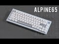 Clean White &amp; Grey Mechanical Keyboard - Alpine65