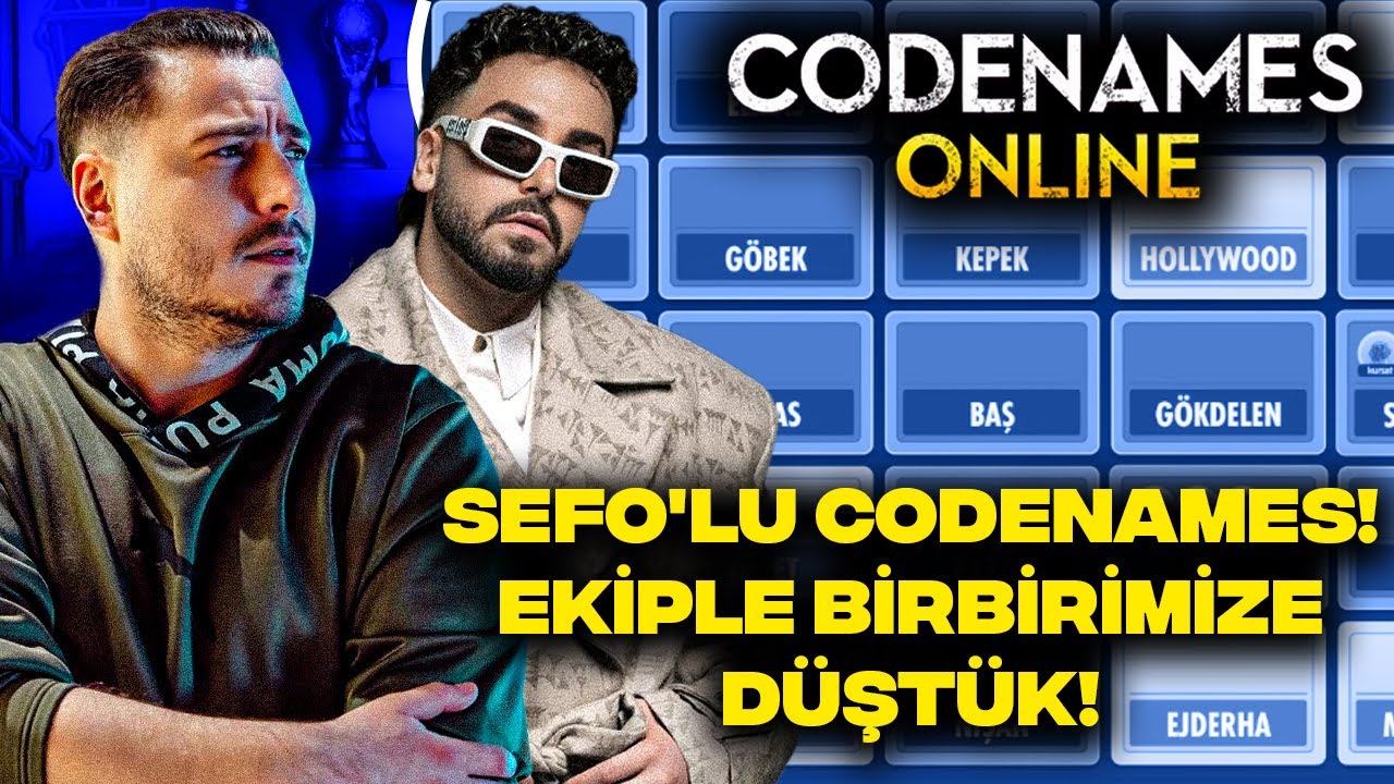 SEFO'LU CODENAMES! | EKİPLE BİRBİRİMİZE DÜŞTÜK!