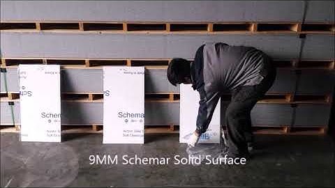 Schemar Acrylic Solid Surface drop test
