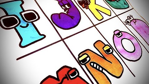 HOW TO DRAW ALPHABET LORE (I - P) PART 2