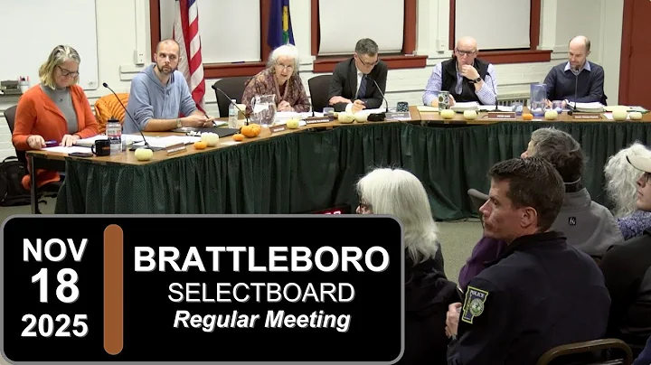 Brattleboro Selectboard Mtg 11/18/25