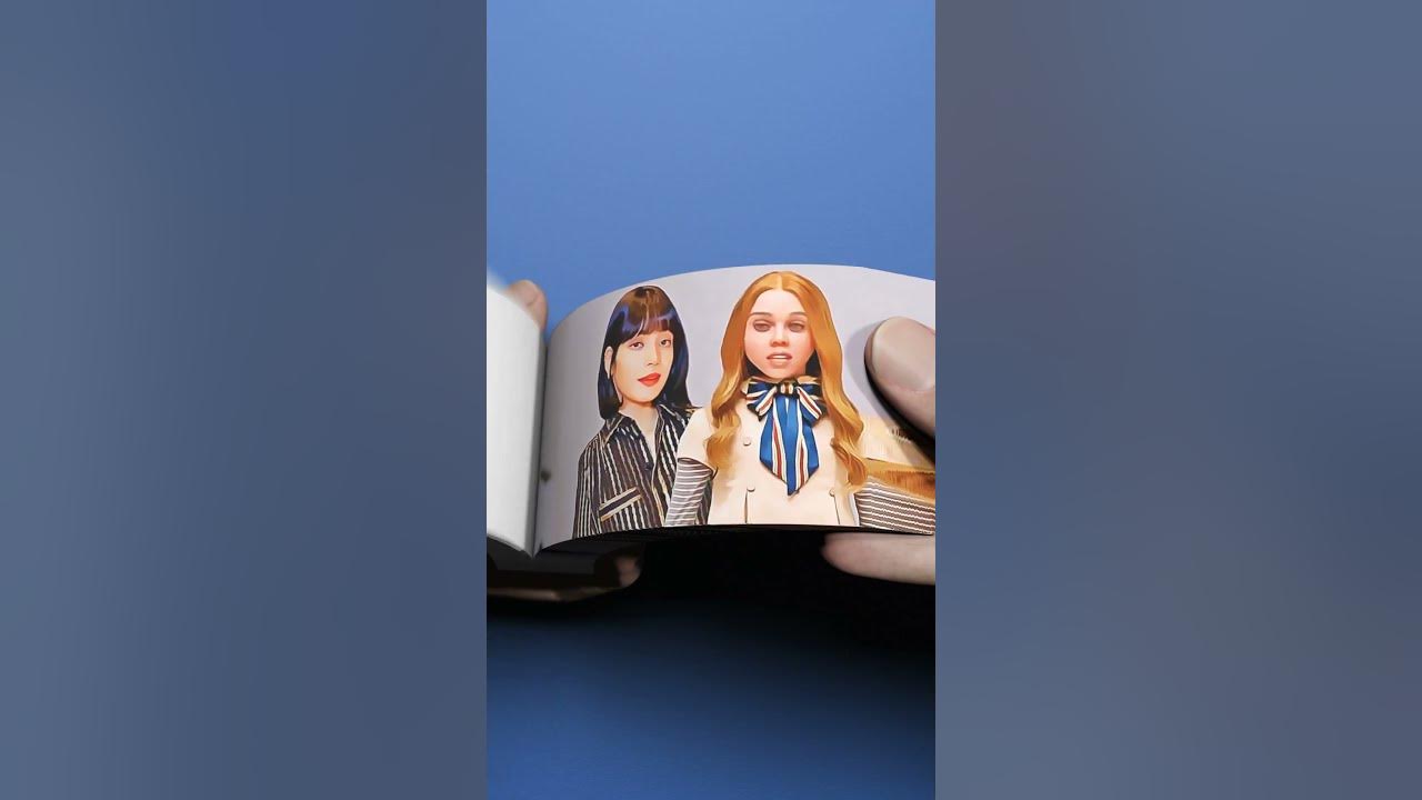 BLACKPINK Lisa & M3gan Singing "Pink Venom" FlipBook lisa m3gan 