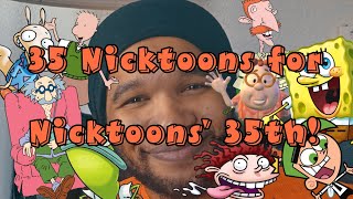 35 Nicktoons for Nicktoons' 35th!
