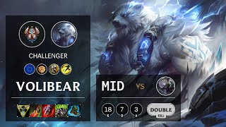 Volibear Mid vs Diana - EUNE Challenger Patch 10.14