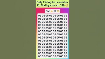 Find 50. 😱🤔 join for more puzzle 🧩 #viral #brainteasers #numbers #shorts #trending #fypシ #quiz #new