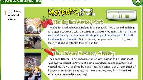 Excel 6 module 8 p95 Markets Around the World text ver