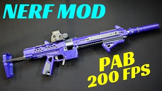 [NERF MOD] PAB Build and Overview (Tactical 3D Printed Nerf Rifle)