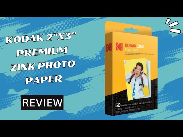 Kodak Premium Zink Photo Paper: Picture-Perfect Prints!