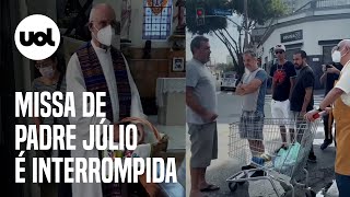 Padre Júlio Lancellotti é interrompido aos gritos por homem durante missa em SP