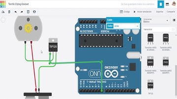 motor dc con Arduino y transistor