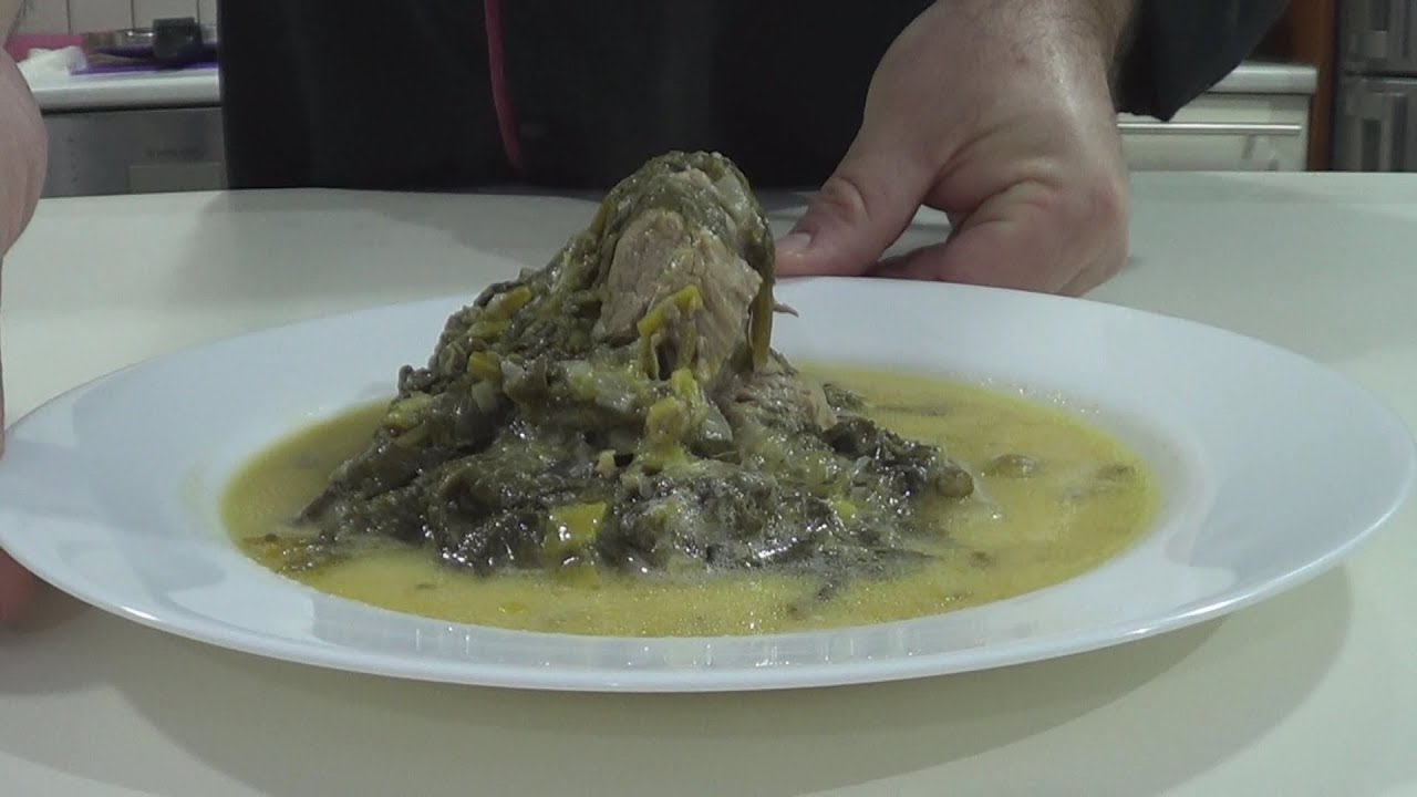 Τhecook.gr - Χοιρινό με σέλινο αυγολέμονο