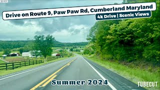 Drive towards Cumberland Maryland