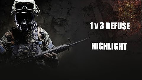 CS:GO 1v3 defuse last bullet