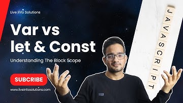 JavaScript Deep Dive: Understanding var, let, and const - Block Scope Explained | Hindi