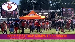 Espns First Take Comes To Clemson