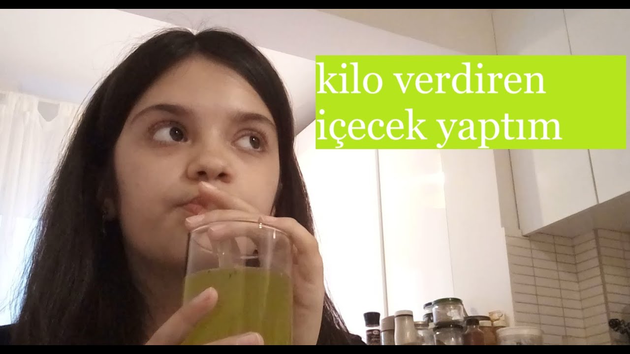 kilo verdiren içecek yaptım!!