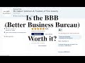 Is the better business bureau the bbbworth it if youre considering the bbb watch this first