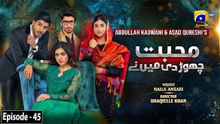 Mohabbat Chor Di Maine - Episode 45 - 15th November 2021 - HAR PAL GEO