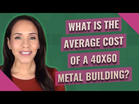 Vídeo: Quanto custa um edifício de metal 30 x 60?