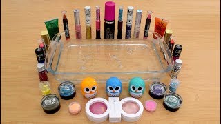 Mixing Makeup, Lipstick and Hair Color into Clear Slime ! Oddly Satisfying Slime Video !