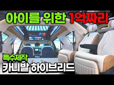 아이를 위한 1억짜리 카니발 특수제작 했습니다. 카니발 하이리무진 1.6 하이브리드