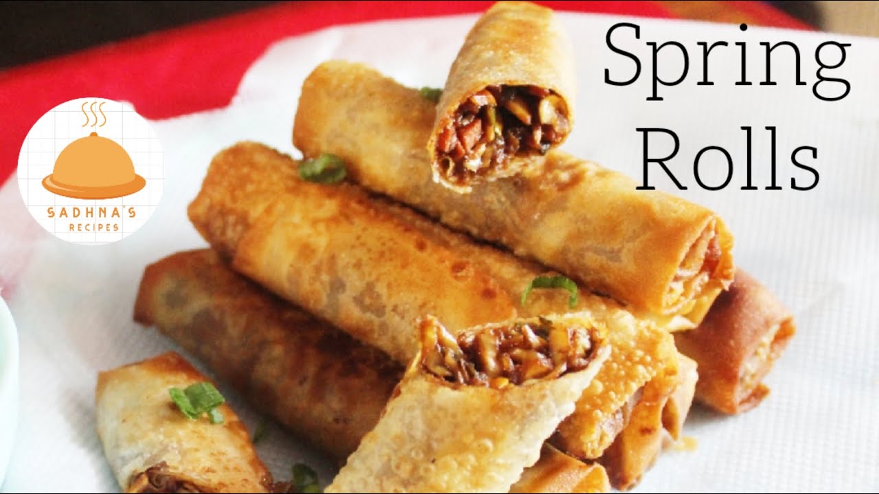 Veg Spring Roll Recipe | Crispy Spring Rolls | How to make Spring Roll Sheets - YouTube