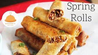 Veg Spring Roll Recipe | Crispy Spring Rolls | How to make Spring Roll Sheets