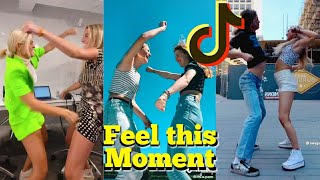 Feel this moment TikTok dance Compilation - Pitbull ft Christina aguilera