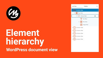 Element hierarchy   WordPress document view