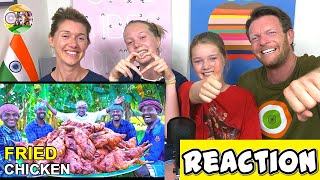 INDIAN WHOLE FRIED CHICKEN REACTION | Village Cooking | #BigAReact